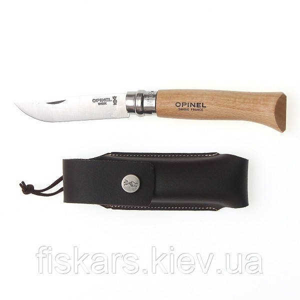 Ніж Opinel  Inox Natural №8 VRI з чохлом (001089)