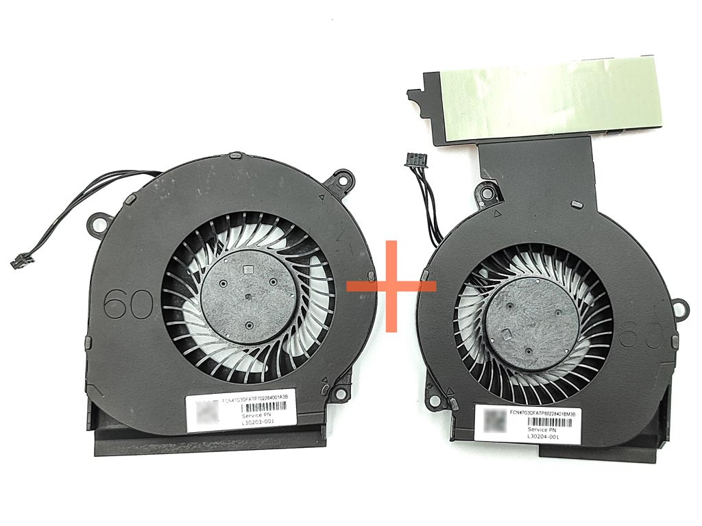Вентилятор (кулер) для HP Omen 15-DC 15-DC0013TX 15-DC0007TX 15-DC0153TX (CPU+GPU). Пара. Original, фото 1
