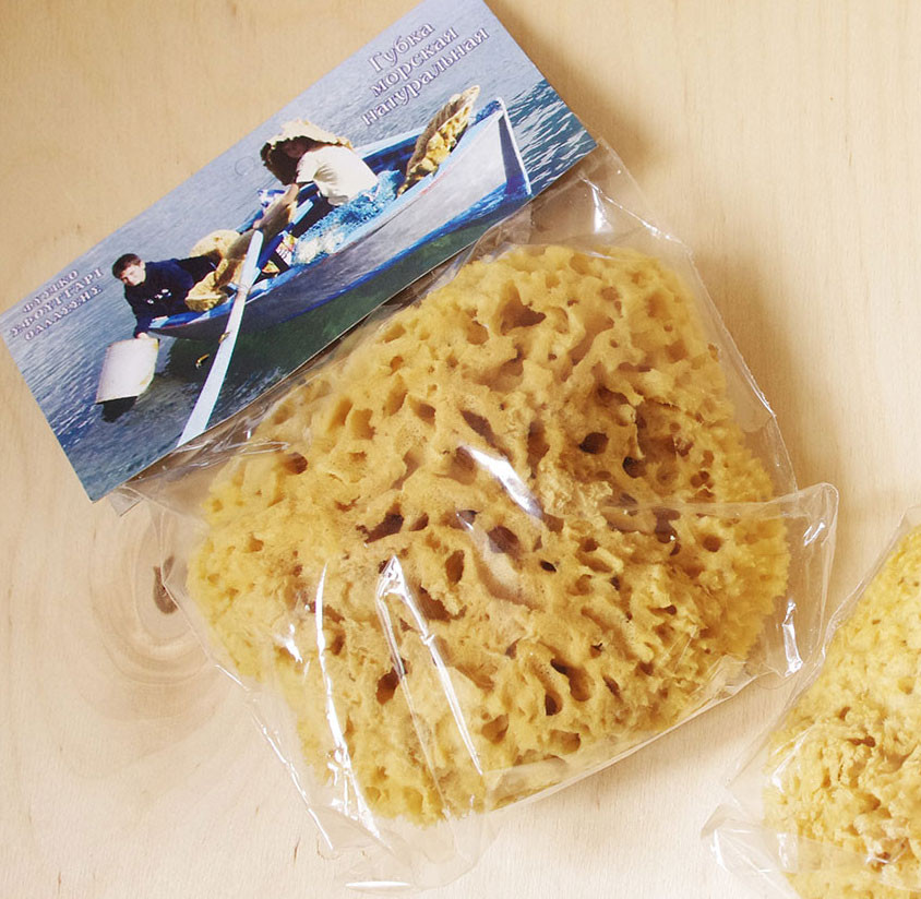 Морская губка Honeycomb для тела, натуральная, 12-13 см, Греция ...