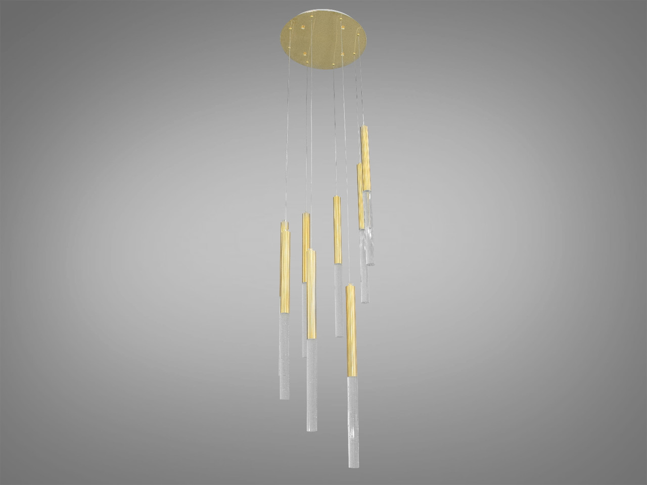 Led підвіс крижинки Diasha 24W до 8 кв.м колір Золотистий 3007/8G