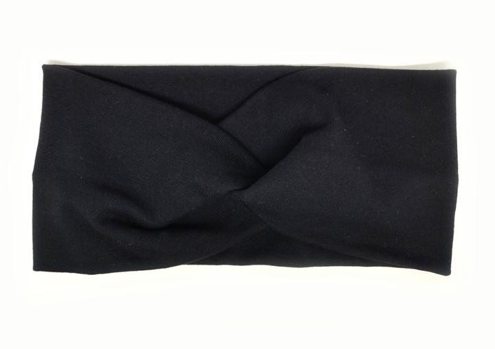 Пов'язка на голову жіноча чорна, фото 1