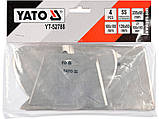 Скребки YATO з нержавіючої сталі, 4 шт., 205х98 мм, 160х100 мм, 120х80 мм, 100х160 мм ⏩ YT-52788, фото 2