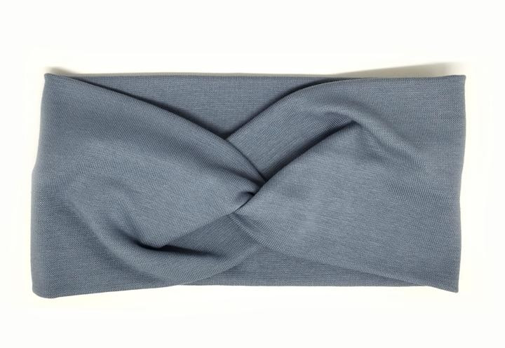 Пов'язка чалма на голову сіра, фото 1