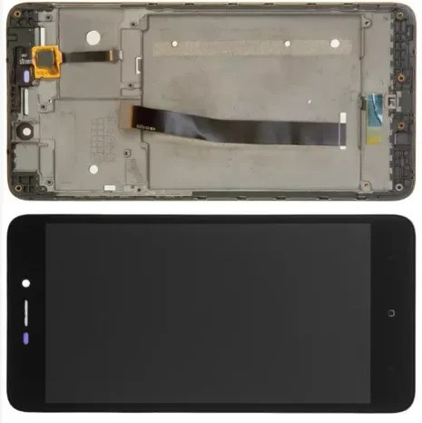 Дисплей Xiaomi Redmi 4A модуль в зборі з тачскріном і рамкою, HC, чорний