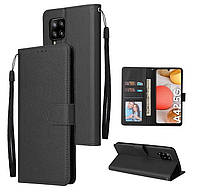Чехол книжка бумажник для Samsung Galaxy M32 черный