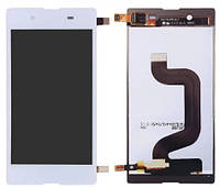 Дисплей Sony Xperia E3 D2202, D2203, D2206 модуль в сборе с тачскрином, белый