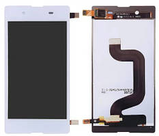 Дисплей Sony Xperia E3 D2202, D2203, D2206 модуль в зборі з тачскріном, білий