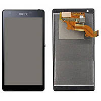 Дисплейний модуль Sony Xperia Z2A D6563 чорний, з рамкою