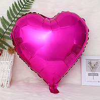 Куля фольгована Серце малинове 45 см