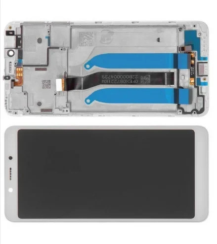 Дисплей Xiaomi Redmi 6 / 6А модуль в зборі з тачскріном, білий, з рамкою, Original New