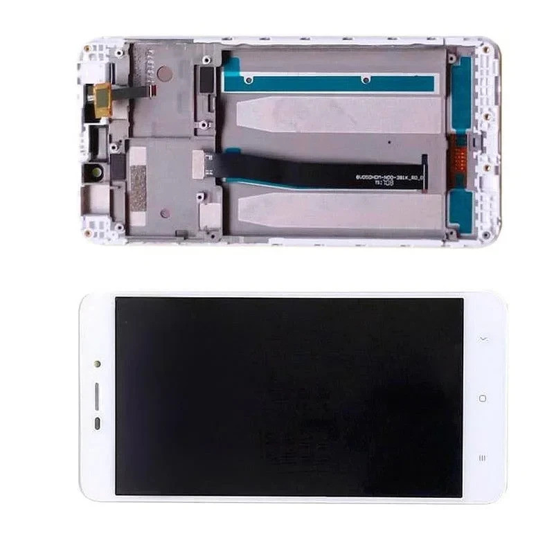 Дисплей Xiaomi Redmi 4A модуль в зборі з тачскріном, білий, з рамкою, оригінал