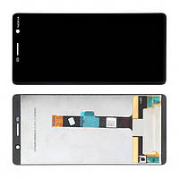 Дисплей Nokia 7 Plus Dual SIM модуль в сборе с тачскрином, Original PRC черный