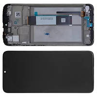 Дисплей Xiaomi Redmi 9T модуль в сборе с тачскрином и рамкой, Original PRC, черный