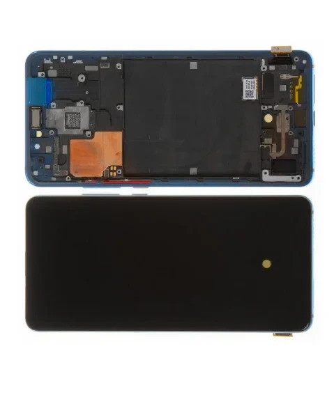 Дисплей Xiaomi Mi 9T модуль в зборі з тачскріном, з рамкою, синій, Original PRC