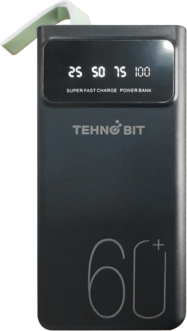 Power Bank Tehno Bit TB-701-60 60000mAh 2.4A 2USB LED (ліхтар)