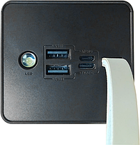 Power Bank Tehno Bit TB-701-60 60000mAh 2.4A 2USB LED (ліхтар), фото 5