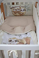 Комплект з бортиками в дитяче ліжечко Baby Veres Lazy sloth New 217.07.1, фото 4