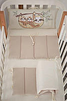 Комплект з бортиками в дитяче ліжечко Baby Veres Lazy sloth New 217.07.1, фото 7