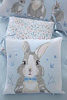 Постільний комплект із бортиками Baby Veres Summer Bunny blue New 217.11, фото 5