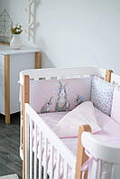 Постельный комплект с бортиками Baby Veres Summer Bunny pink New 217.12