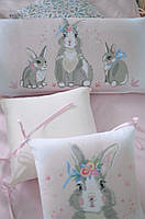 Постільний комплект із бортиками Baby Veres Summer Bunny pink New 217.12, фото 3