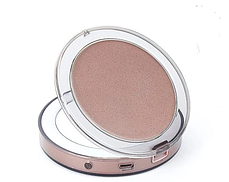 Кишенькове дзеркало для макіяжу з LED-підсвіткою, невелике дзеркало кругле з LED-підсвіткою, фото 2