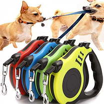 Автоматичний висувний повідець рулетка для прогулянок із собаками 3 м, фото 2