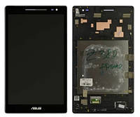 Дисплей для планшета ASUS Z380C Wi-Fi, Z380KL LTE ZenPad 8.0 модуль в сборе с тачскрином, с рамкой, черный