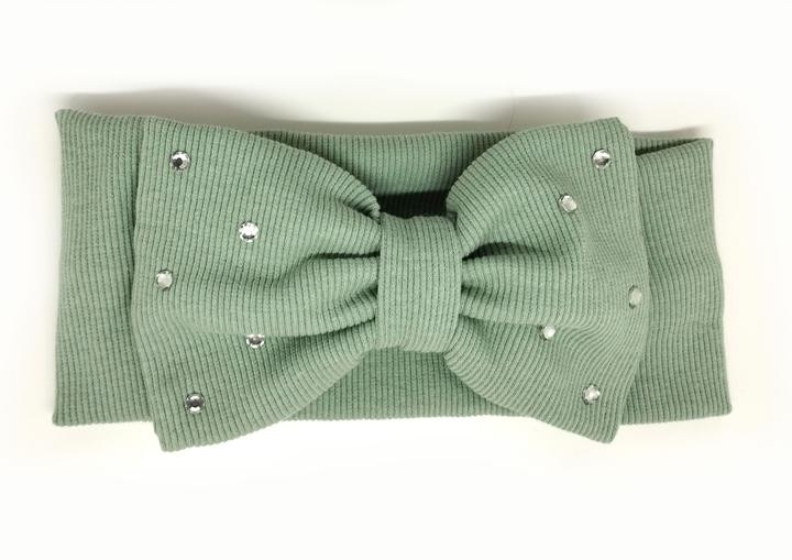 Пов'язка з бантом жіноча м'ятна, фото 1