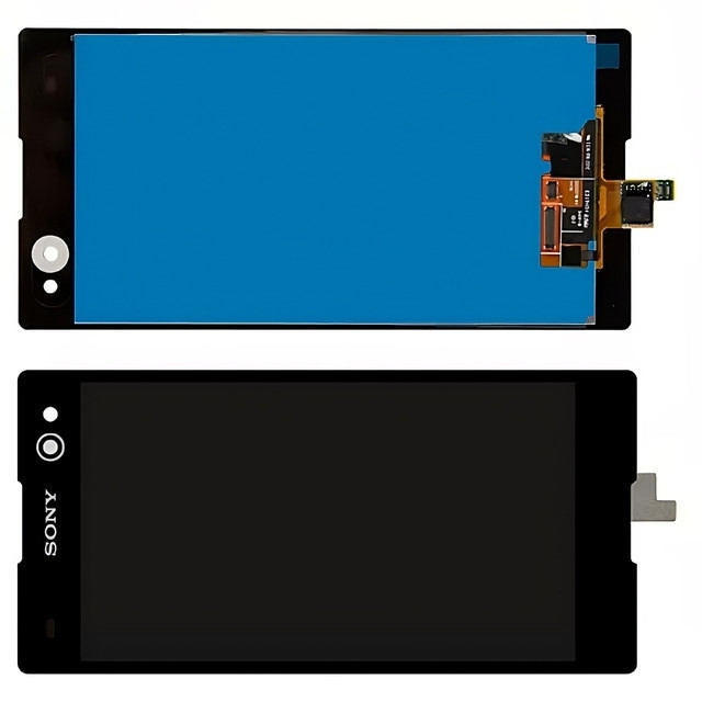 Дисплей Sony Xperia C3 Dual D2533/D2502/D2503 модуль в зборі з тачскріном, чорний, Original PRC