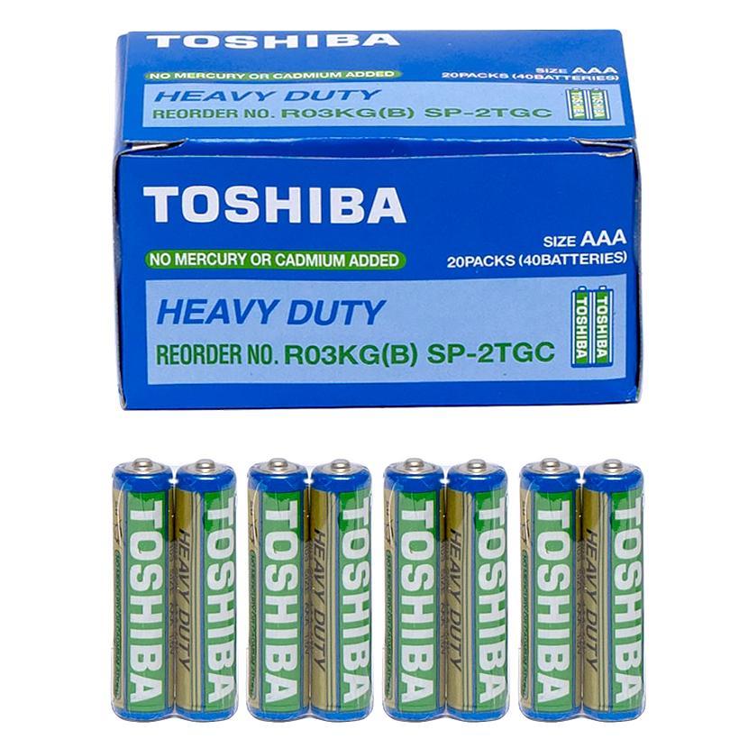 Пальчикова батарейка у спайці по 2 шт Toshiba R03G SP2TGTE в упаковці 40 штук
