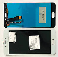 Дисплей Meizu M5 Note модуль в сборе с тачскрином, белый