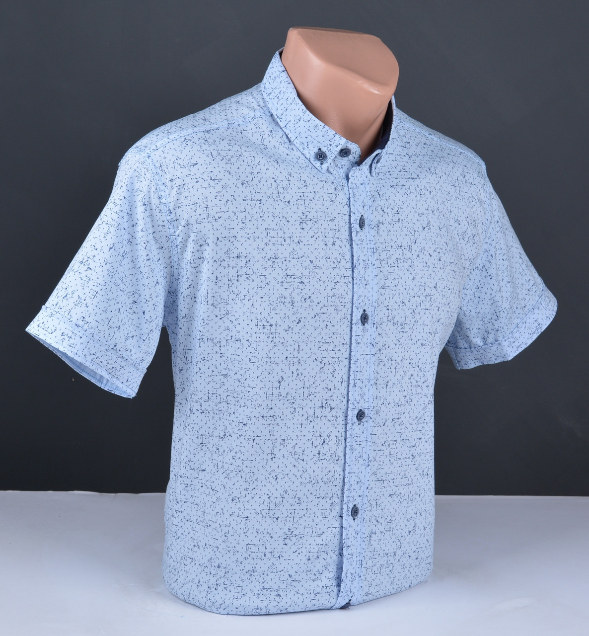 Чоловіча сорочка з коротким рукавом G-port блакитна Туреччина 5073, фото 1