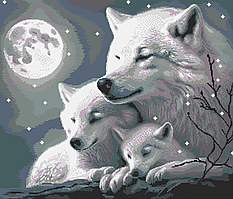 Схема для вишивки бісером ,, Білі вовки,, Сб-2-1020