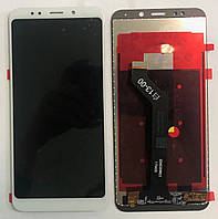 Дисплей Xiaomi Redmi 5 модуль в сборе с тачскрином, белый, original