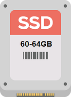 Накопичувач SSD 2.5" 60-64GB в асортименті Mix Brand, б/в