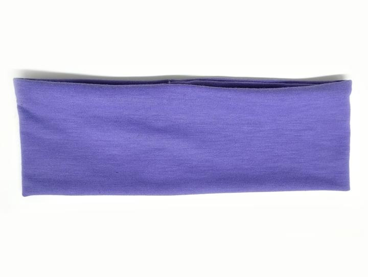 Пов'язка на голову трикотажна фіолетова, фото 1
