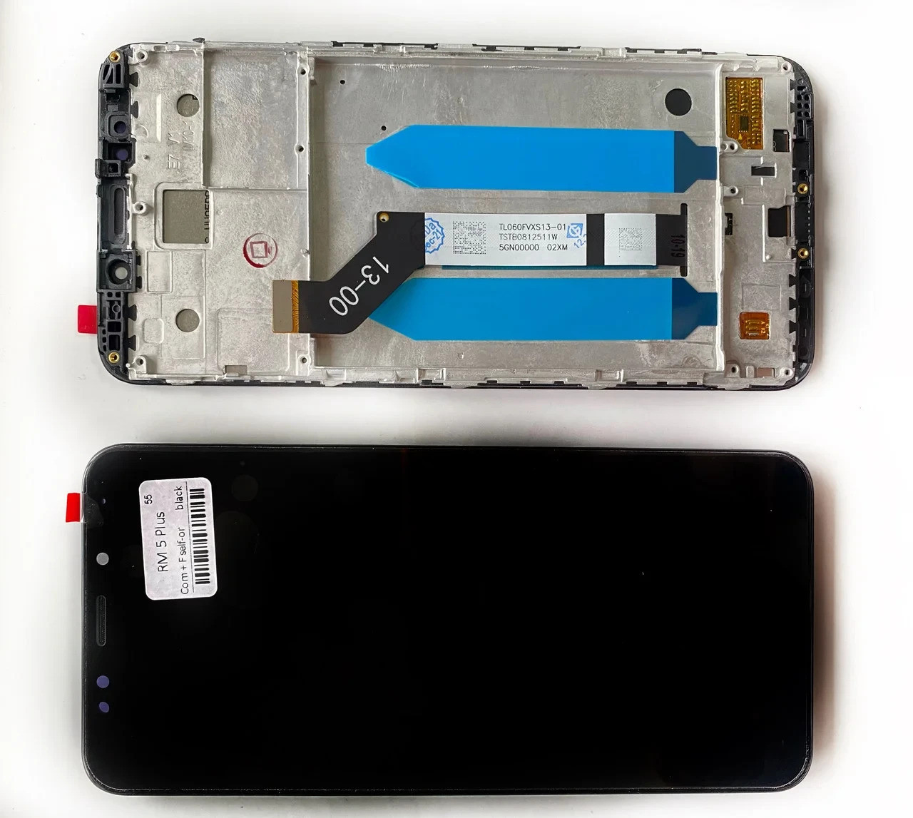 Дисплей Xiaomi Redmi 5+ Plus модуль в зборі з тачскріном, чорний, з рамкою, Original PRC