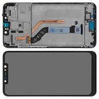 Дисплей Xiaomi Pocophone F1 модуль в сборе с тачскрином и рамкой, Original PRC, черный