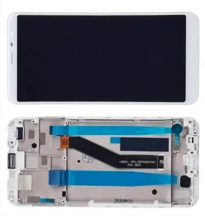 Дисплей Meizu M6T M811H модуль в зборі з тачскріном, білий, з рамкою