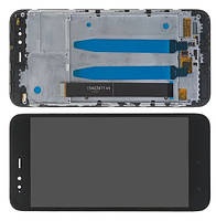 Дисплейний модуль для телефонів Xiaomi Mi A1, MI 5X, чорний, з рамкою, HC