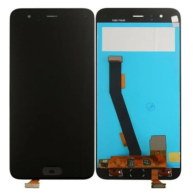 Дисплей Xiaomi Mi6 модуль в зборі з тачскріном, чорний, Original (PRC), з датчиком відбитків пальців