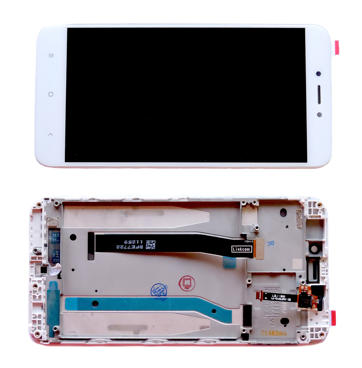 Дисплей Xiaomi Redmi 4x модуль в зборі з тачскрніом і рамкою, білий