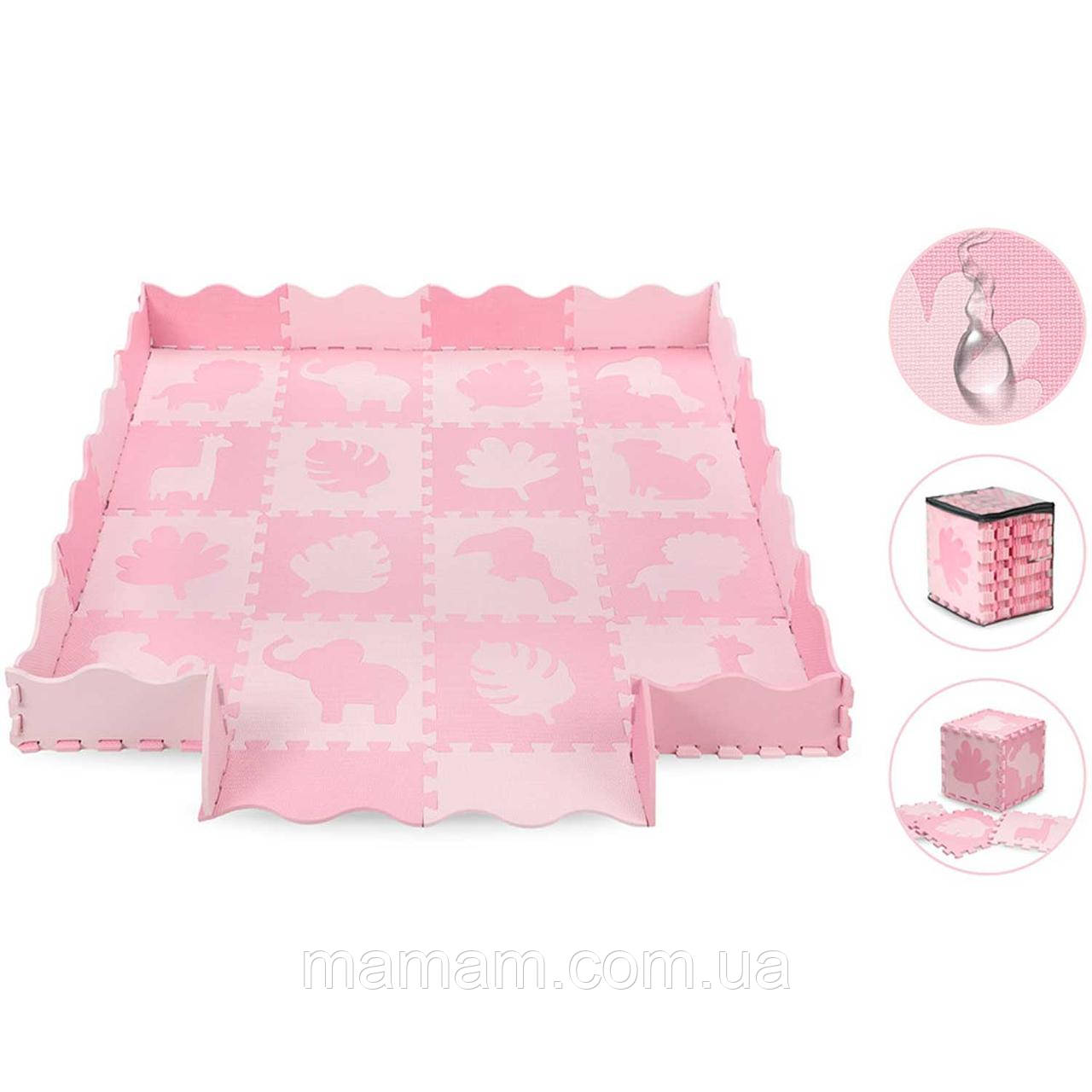 Дитячий килимок - пазл MoMi Zawi Pink, фото 1