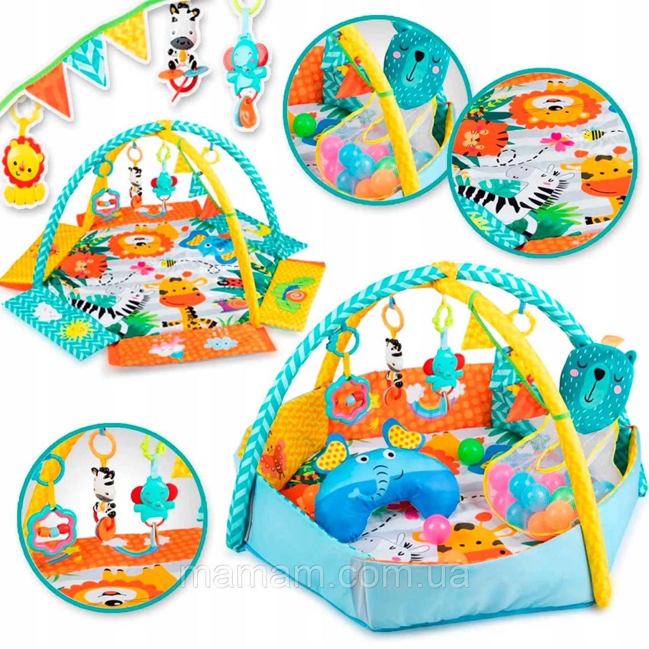 Дитячий килимок для розвитку MoMi Multi, фото 1