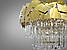 Яскрава кришталева люстра Diasha цоколь E14 ламп 10 шт колір Золотистий 82211/500G, фото 4