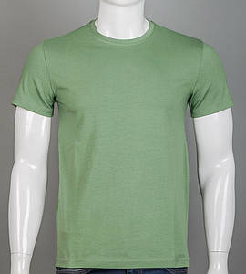 Футболка чоловіча Однотонна 2300м (Уп.4шт M-XXL), Оливковий