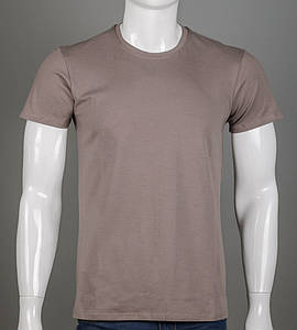 Футболка чоловіча Однотонна 2300м (Уп.4шт M-XXL), Капучино