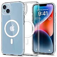 Чохол SGP Ultra Hybrid (MagFit) для Apple iPhone 15 (6.1") Прозорий