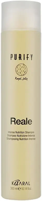 Інтенсивний живильний шампунь з маточним молочком і оливковим маслом Kaaral Reale Shampoo
